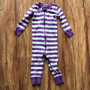 Hanna Andersson Baby Zip Sleeper Pajamas Striped Size 85 cm 2T